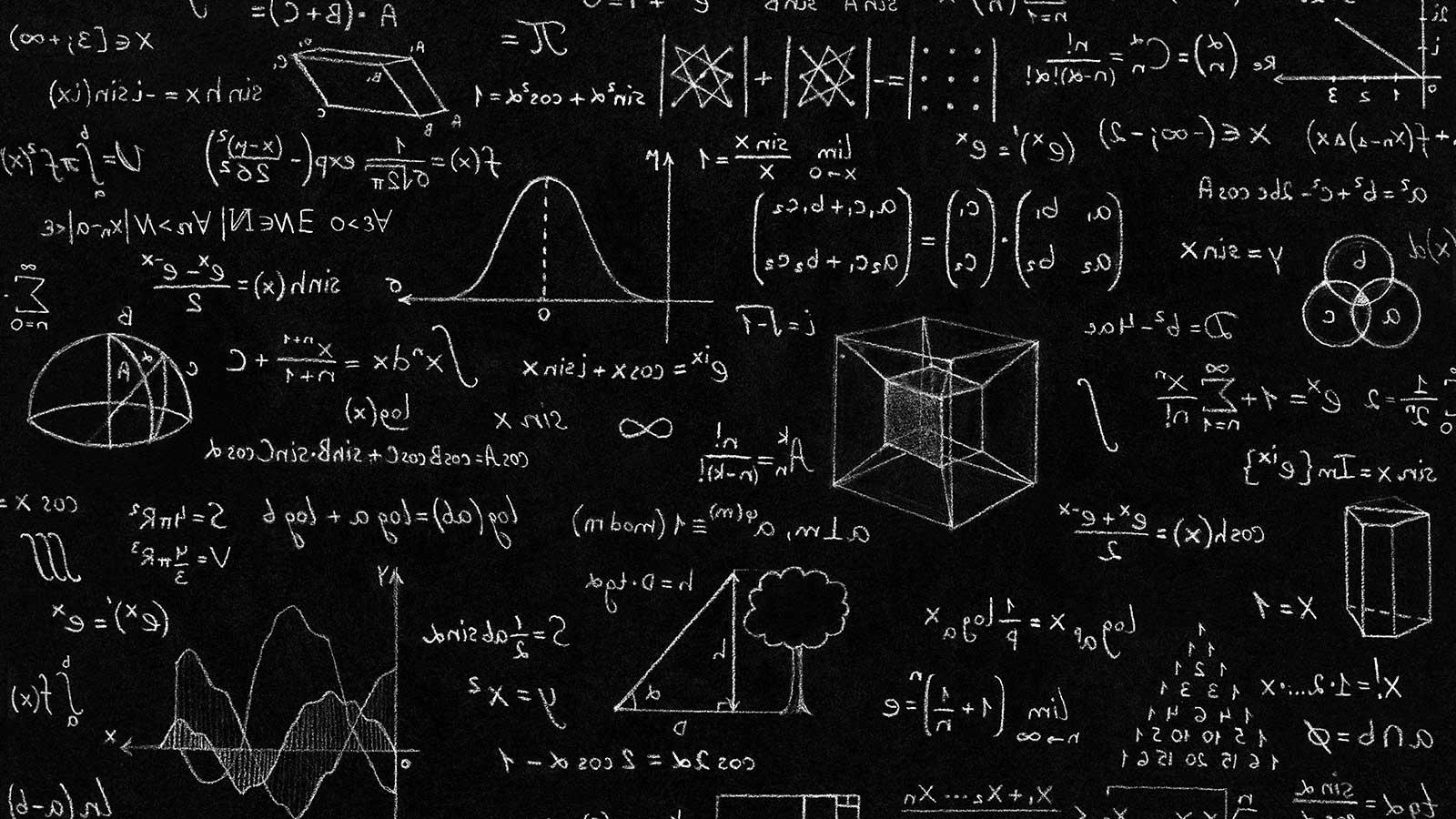 黑板上的数学方程式代表着esball国际平台客户端的数学课程